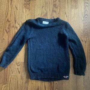 Hollister Womens Dark Blue Crewneck knit Sweater